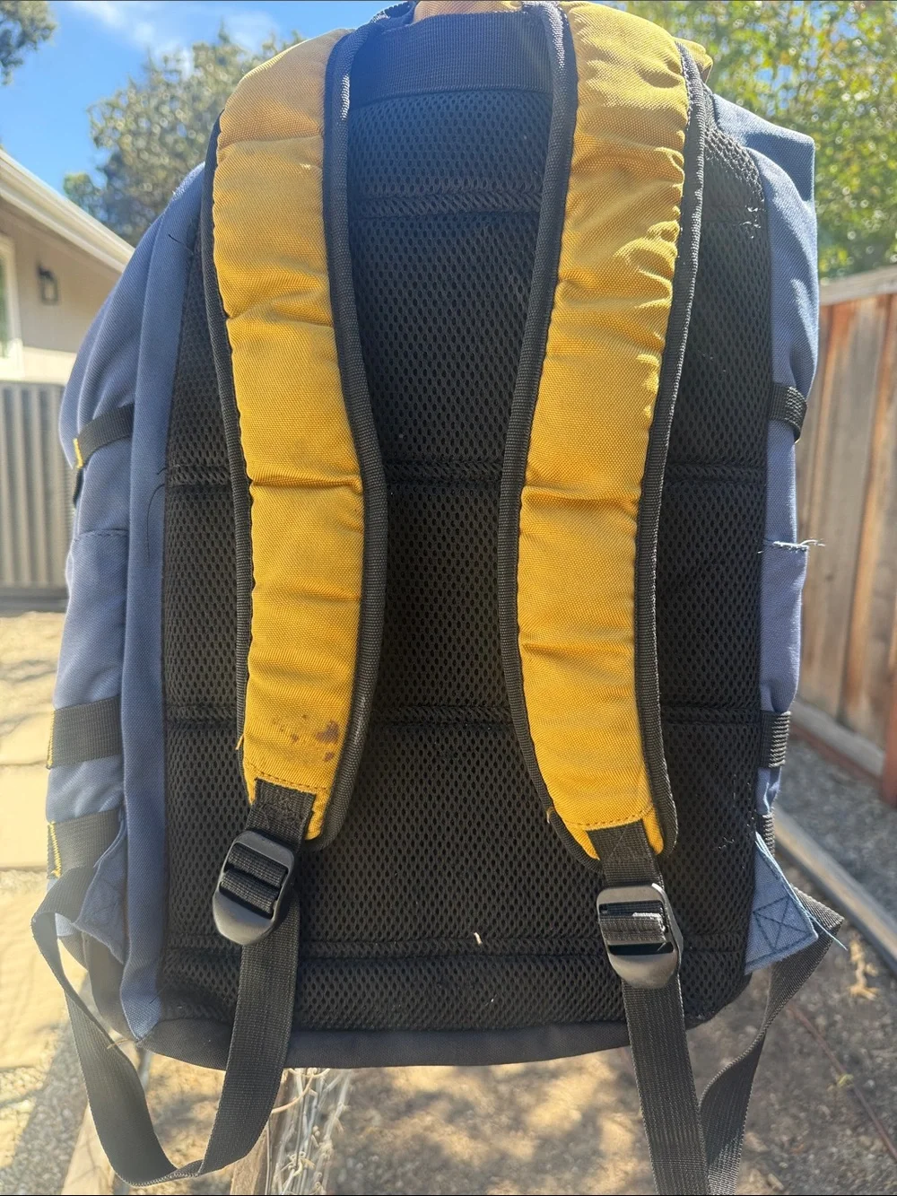 Outdoor USA Two-Tone Men's Backpack in Yellow and Blue